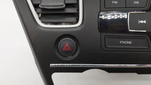 2013-2015 Honda Civic Am Fm Cd Player Radio Receiver 138333 - Oemusedautoparts1.com