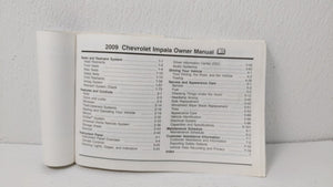 2009 Chevrolet Impala Owners Manual Book Guide OEM Used Auto Parts - Oemusedautoparts1.com