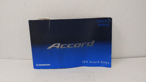 2014 Honda Accord Owners Manual Book Guide OEM Used Auto Parts - Oemusedautoparts1.com