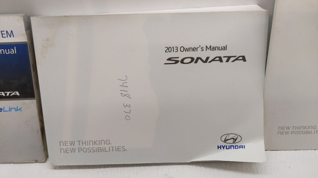 2013 Hyundai Sonata Owners Manual Book Guide OEM Used Auto Parts - Oemusedautoparts1.com