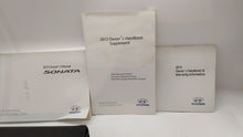 2013 Hyundai Sonata Owners Manual Book Guide OEM Used Auto Parts - Oemusedautoparts1.com