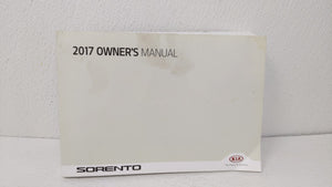 2017 Kia Sorento Owners Manual Book Guide OEM Used Auto Parts - Oemusedautoparts1.com