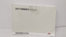 2017 Kia Sorento Owners Manual Book Guide OEM Used Auto Parts - Oemusedautoparts1.com