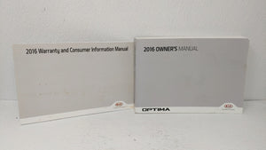 2016 Kia Optima Owners Manual Book Guide OEM Used Auto Parts - Oemusedautoparts1.com