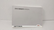 2016 Kia Optima Owners Manual Book Guide OEM Used Auto Parts - Oemusedautoparts1.com