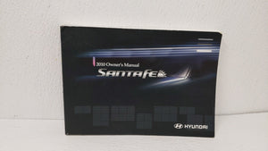 2010 Hyundai Santa Fe Owners Manual Book Guide OEM Used Auto Parts - Oemusedautoparts1.com