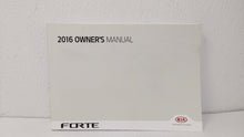 2016 Kia Forte Owners Manual Book Guide OEM Used Auto Parts - Oemusedautoparts1.com