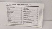 2003 Cadillac Deville Owners Manual Book Guide OEM Used Auto Parts - Oemusedautoparts1.com