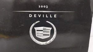 2003 Cadillac Deville Owners Manual Book Guide OEM Used Auto Parts - Oemusedautoparts1.com