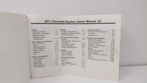 2011 Chevrolet Equinox Owners Manual Book Guide OEM Used Auto Parts - Oemusedautoparts1.com
