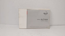 2012 Nissan Altima Owners Manual Book Guide OEM Used Auto Parts - Oemusedautoparts1.com