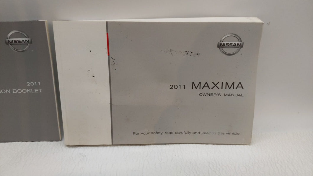 2011 Nissan Maxima Owners Manual Book Guide OEM Used Auto Parts - Oemusedautoparts1.com