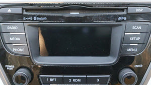 2013 Hyundai Elantra Radio AM FM Cd Player Receiver Replacement P/N:96170-3X165RA5 Fits OEM Used Auto Parts - Oemusedautoparts1.com