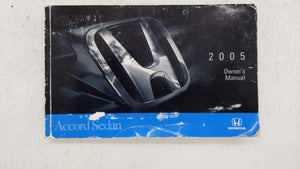 2005 Honda Accord Owners Manual Book Guide OEM Used Auto Parts - Oemusedautoparts1.com