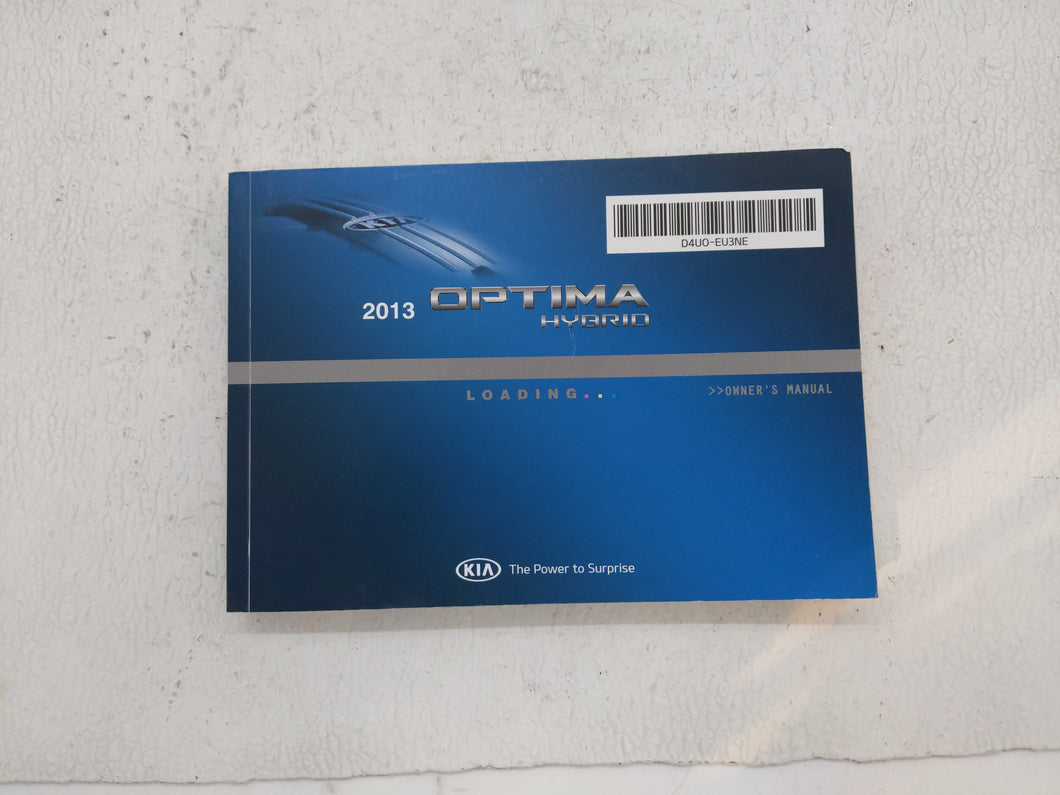 2013 Kia Optima Owners Manual Book Guide OEM Used Auto Parts - Oemusedautoparts1.com