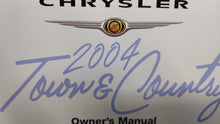 2004 Chrysler Town & Country Owners Manual Book Guide OEM Used Auto Parts - Oemusedautoparts1.com