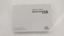 2016 Hyundai Santa Fe Sport Owners Manual Book Guide OEM Used Auto Parts - Oemusedautoparts1.com