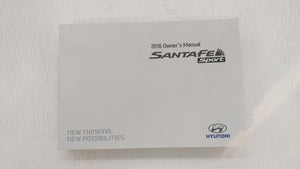 2016 Hyundai Santa Fe Sport Owners Manual Book Guide OEM Used Auto Parts - Oemusedautoparts1.com