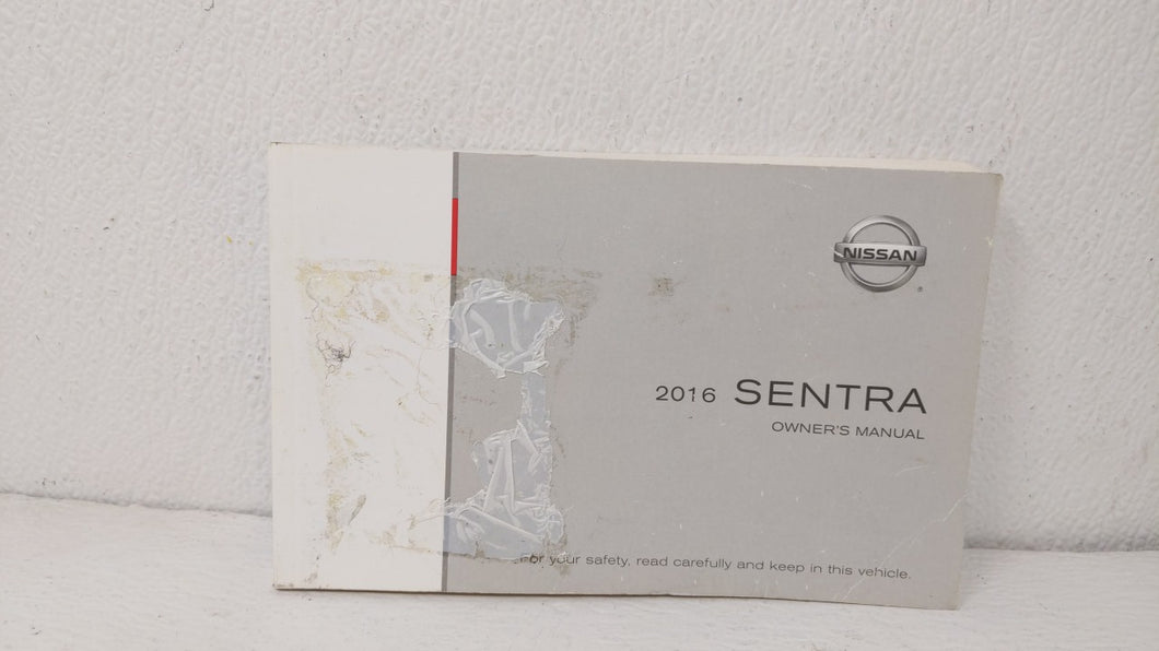 2016 Nissan Sentra Owners Manual Book Guide OEM Used Auto Parts - Oemusedautoparts1.com
