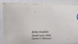 2008 Volkswagen Jetta Owners Manual Book Guide OEM Used Auto Parts - Oemusedautoparts1.com