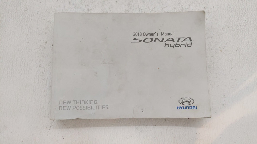 2013 Hyundai Sonata Owners Manual Book Guide OEM Used Auto Parts - Oemusedautoparts1.com