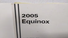 2005 Chevrolet Equinox Owners Manual Book Guide OEM Used Auto Parts - Oemusedautoparts1.com