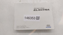 2016 Hyundai Elantra Owners Manual Book Guide OEM Used Auto Parts - Oemusedautoparts1.com