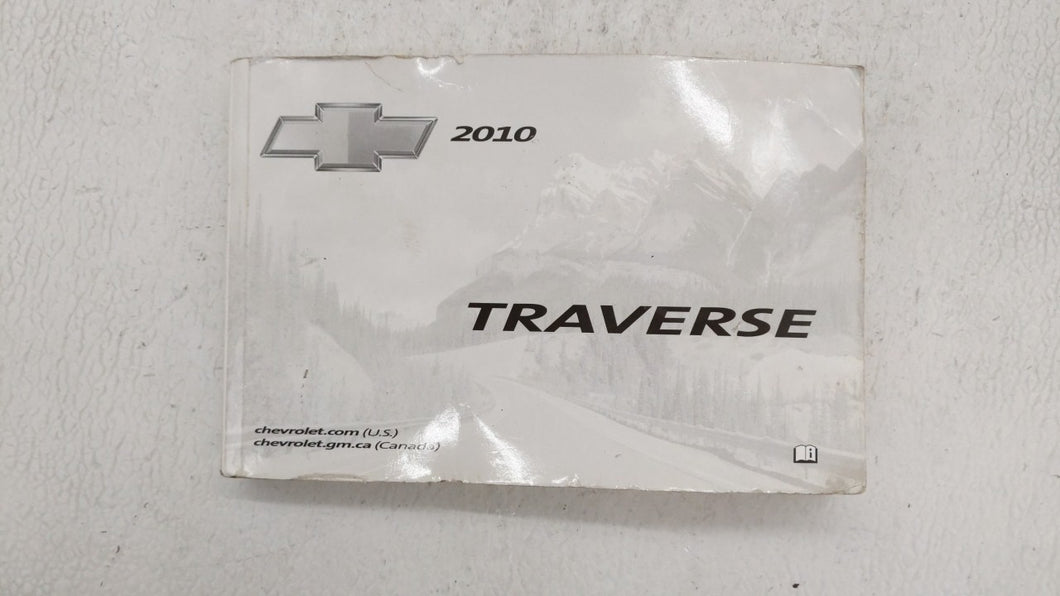 2010 Chevrolet Traverse Owners Manual Book Guide OEM Used Auto Parts - Oemusedautoparts1.com