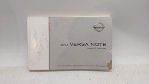 2014 Nissan Versa Note Owners Manual Book Guide OEM Used Auto Parts - Oemusedautoparts1.com