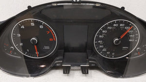 2010-2012 Audi A4 Instrument Cluster Speedometer Gauges P/N:8K0 920 950 R Fits 2010 2011 2012 OEM Used Auto Parts - Oemusedautoparts1.com