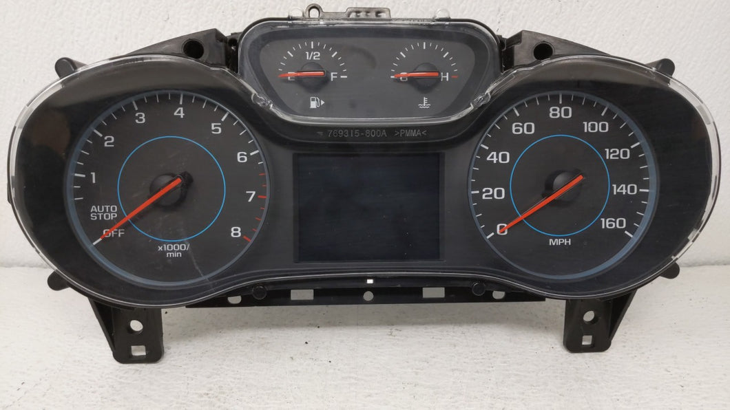 2017-2018 Chevrolet Cruze Instrument Cluster Speedometer Gauges P/N:39084636 Fits 2017 2018 OEM Used Auto Parts - Oemusedautoparts1.com