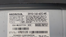 2008-2010 Honda Accord Radio AM FM Cd Player Receiver Replacement P/N:39110-TA0-A013-M1 Fits 2008 2009 2010 OEM Used Auto Parts - Oemusedautoparts1.com