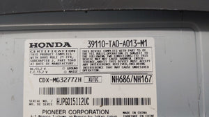 2008-2010 Honda Accord Radio AM FM Cd Player Receiver Replacement P/N:39110-TA0-A013-M1 Fits 2008 2009 2010 OEM Used Auto Parts - Oemusedautoparts1.com