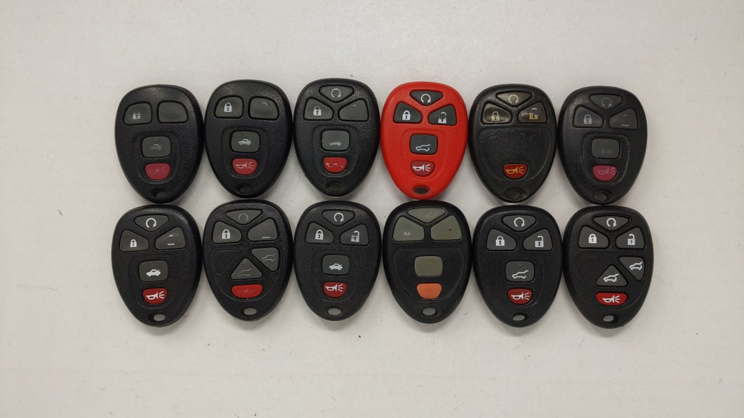 Lot Of 12 Aftermarket Keyless Entry Remote Fob Mixed Fcc Ids Mixed Part - Oemusedautoparts1.com