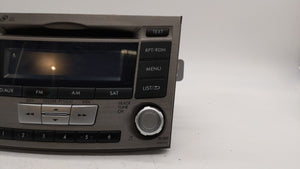 2012-2014 Subaru Legacy Radio AM FM Cd Player Receiver Replacement P/N:86201AJ61A Fits 2012 2013 2014 OEM Used Auto Parts - Oemusedautoparts1.com