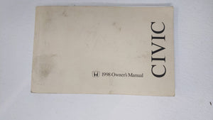 1998 Honda Civic Owners Manual Book Guide OEM Used Auto Parts - Oemusedautoparts1.com