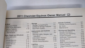 2011 Chevrolet Equinox Owners Manual Book Guide OEM Used Auto Parts - Oemusedautoparts1.com