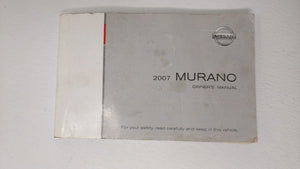 2007 Nissan Murano Owners Manual Book Guide OEM Used Auto Parts - Oemusedautoparts1.com