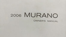 2006 Nissan Murano Owners Manual Book Guide OEM Used Auto Parts - Oemusedautoparts1.com