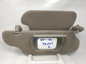 2004 Ford Taurus Sun Visor Shade Replacement Passenger Right Mirror Fits OEM Used Auto Parts - Oemusedautoparts1.com