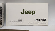 2008 Jeep Patriot Owners Manual Book Guide P/N:81-326-0812 OEM Used Auto Parts - Oemusedautoparts1.com