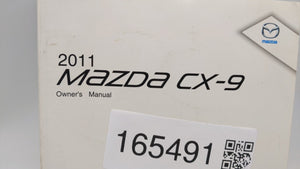 2011 Mazda Cx-9 Owners Manual Book Guide P/N:8BH2-EA-10H OEM Used Auto Parts - Oemusedautoparts1.com