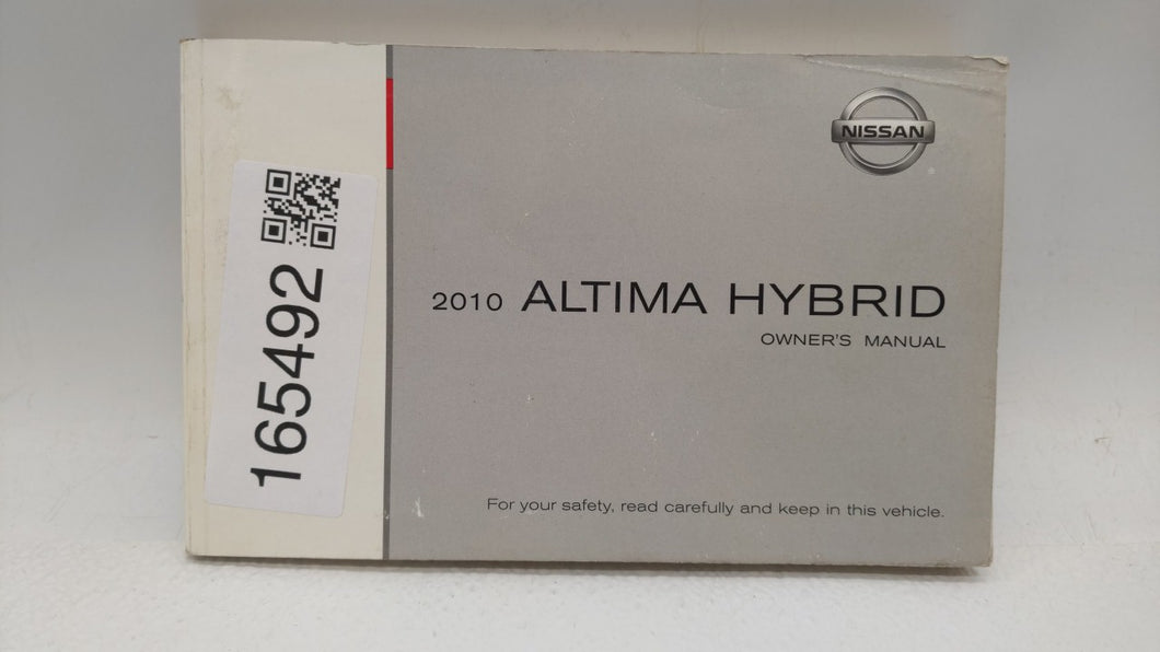 2010 Nissan Altima Owners Manual Book Guide OEM Used Auto Parts - Oemusedautoparts1.com