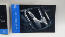 2004 Honda Accord Owners Manual Book Guide OEM Used Auto Parts - Oemusedautoparts1.com