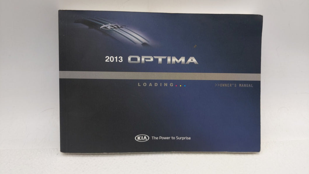 2013 Kia Optima Owners Manual Book Guide OEM Used Auto Parts - Oemusedautoparts1.com