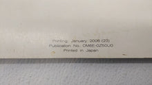 2006 Nissan Murano Owners Manual Book Guide OEM Used Auto Parts - Oemusedautoparts1.com