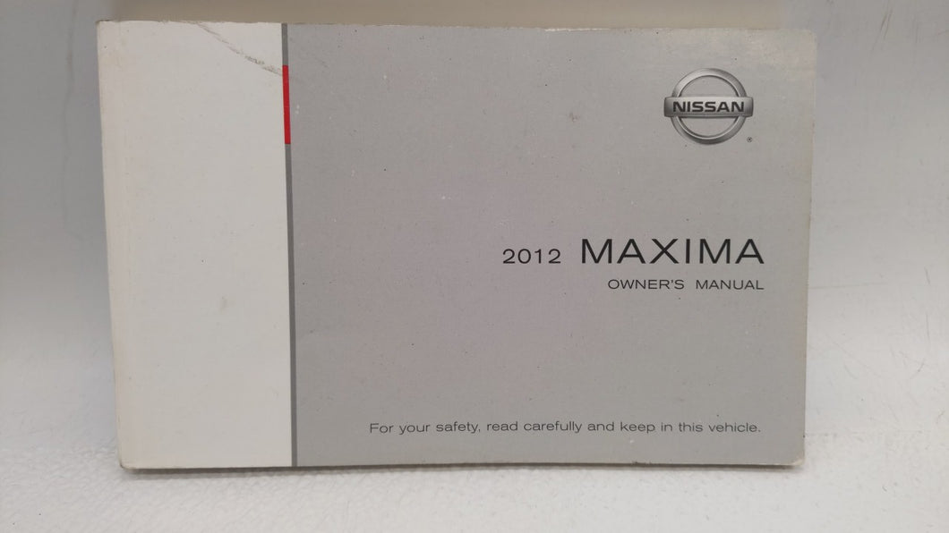 2012 Nissan Maxima Owners Manual Book Guide OEM Used Auto Parts - Oemusedautoparts1.com