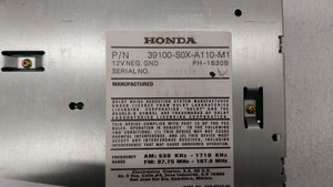 2000 Honda Odyssey Radio AM FM Cd Player Receiver Replacement P/N:39100-S0X-A110-M1 Fits OEM Used Auto Parts - Oemusedautoparts1.com