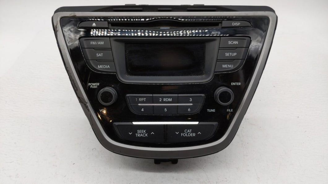 2014-2016 Hyundai Elantra Radio AM FM Cd Player Receiver Replacement P/N:96170-3X156GU 96180-3X165GU Fits 2014 2015 2016 OEM Used Auto Parts - Oemusedautoparts1.com