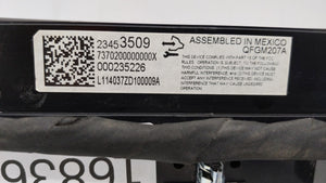 2014 Chevrolet Impala Climate Control Module Temperature AC/Heater Replacement P/N:23113226 23453509 Fits OEM Used Auto Parts - Oemusedautoparts1.com